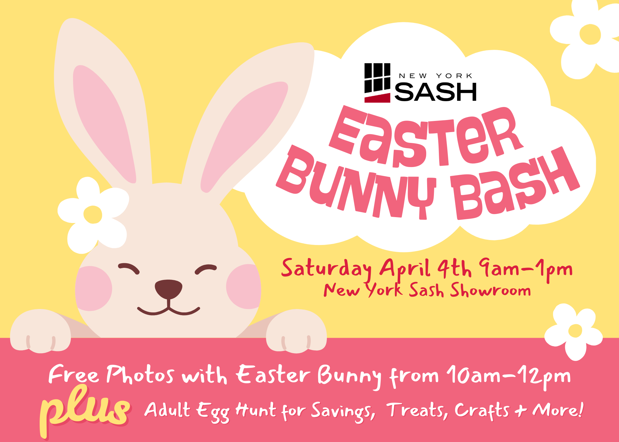 Easter Bunny Bash @New York Sash Showroom!