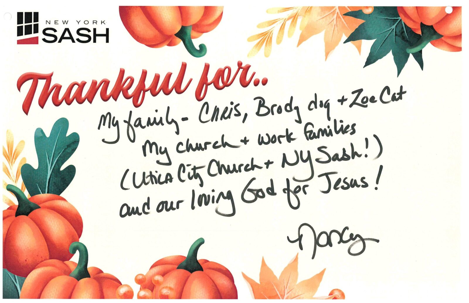 Thankfulness